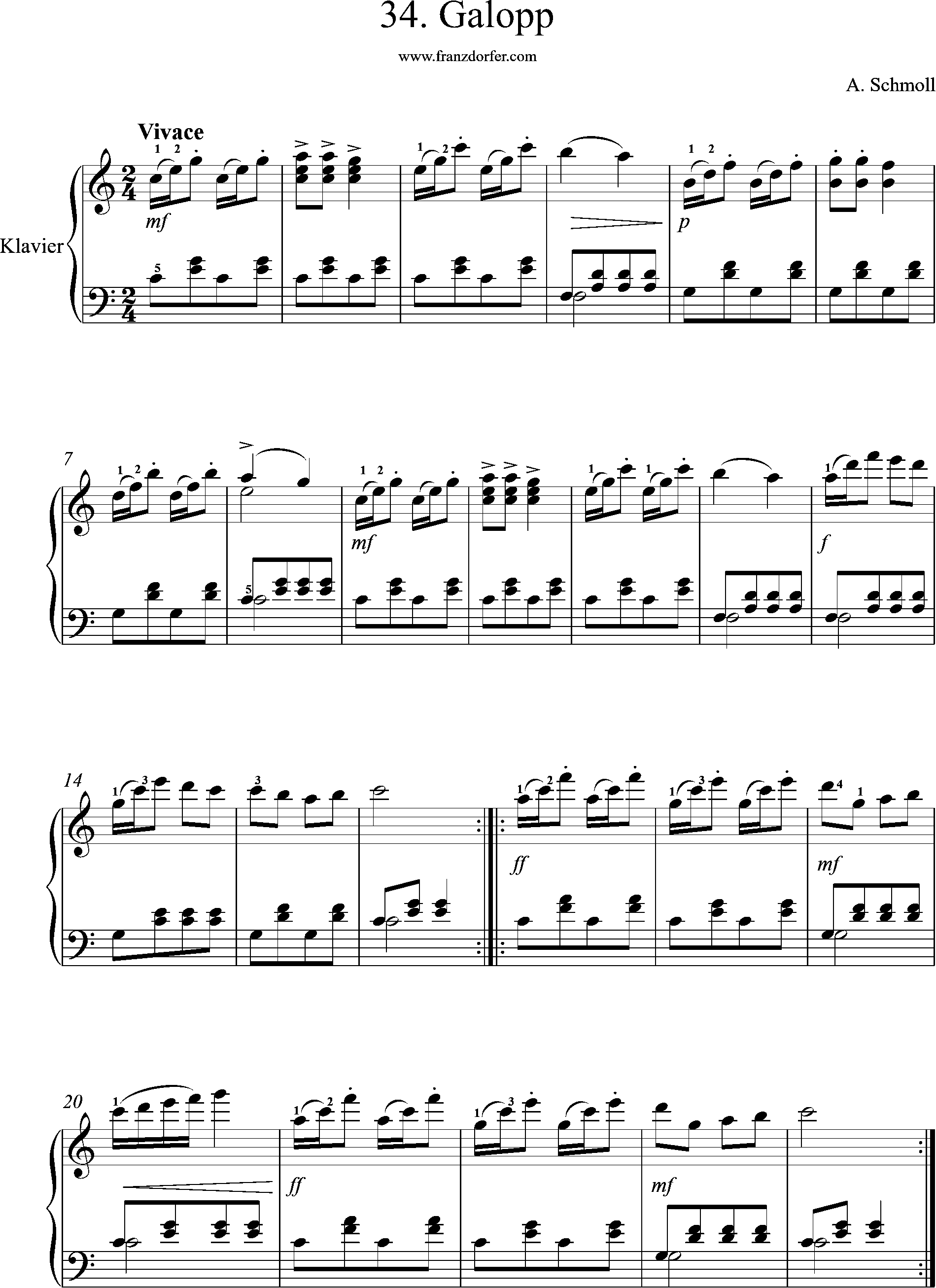 klaviernote, schmoll, op. 91-95